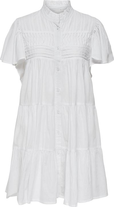 JdY Locker geschnitten Hemdkragen Puffärmel Kurzes Kleid Kleid