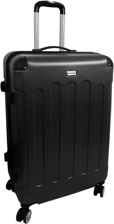 Actual product image Mojawo 3pcs Luxury Hard Shell Suitcase Set Black (Hand luggage (up to 50 litres), M (50 - 90l), L (90 - 115l))