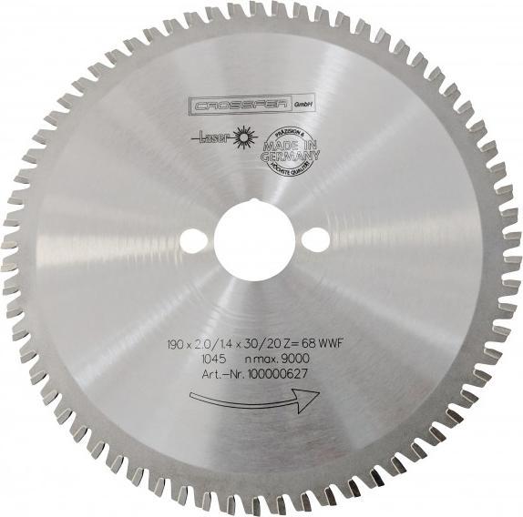 Actual product image Crossfer - 190mm PROFI HM Multifunktions-Sägeblatt WSB-Multi 190x2,0/1,4x30>20 Z68 WWF/6,5 UNI 1