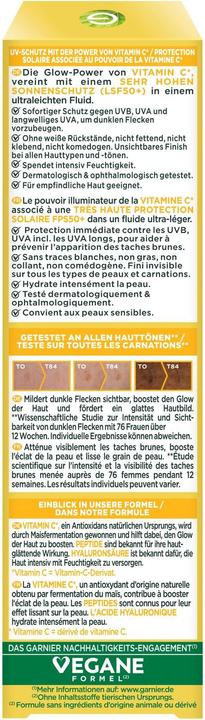 Image du produit Garnier Bright Complete (40 ml, Fluide visage, SPF 50+)