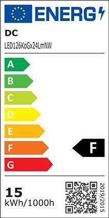 Etichetta energetica Scharnberger+Hasenbein 31068 Lampada fluorescente compatta a LED 60x148 (GX24q, 15 W, 1500 lm, 1 x, F)