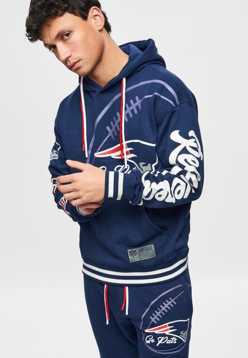 Image du produit Recovered Re:covered Fleece Hoody - PATCHES New England Patriots (3XL)