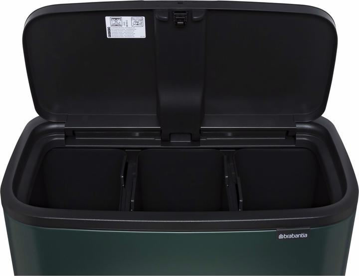 Produktbild Brabantia Mülleimer Bo Touch Bin Pine Green, 3 x 11 L (33 l)