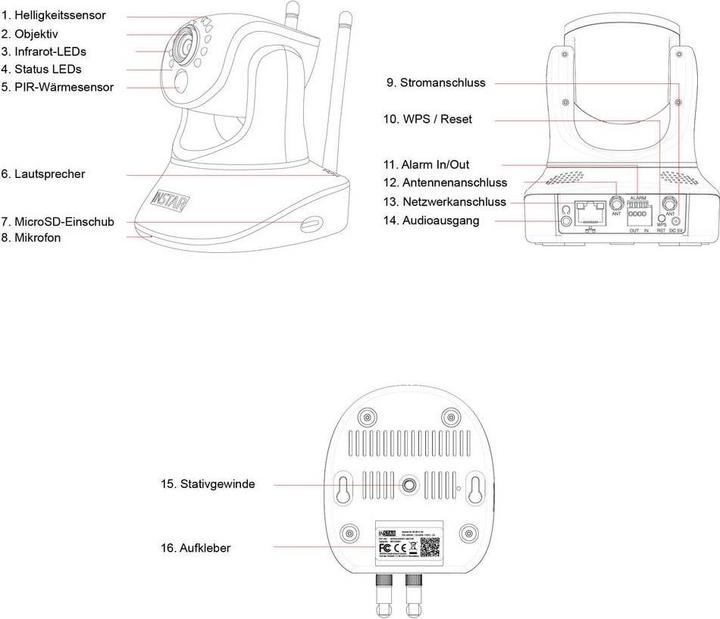 Image du produit Instar IN-8815 4K POE/WLAN weiss 18006 IP Überwachungskamera