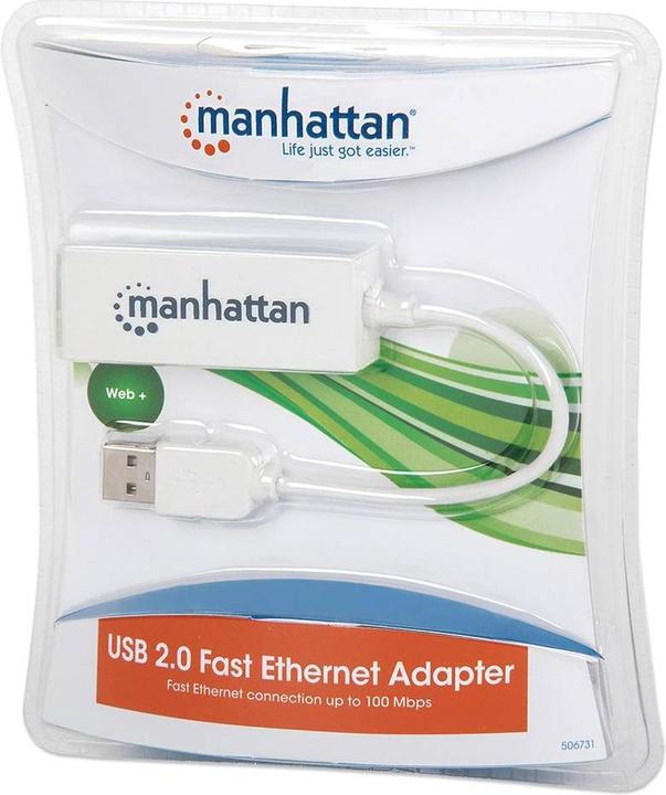 Immagine prodotto Manhattan Adattatore da USB a Fast Ethernet (USB, RJ45 (1x))