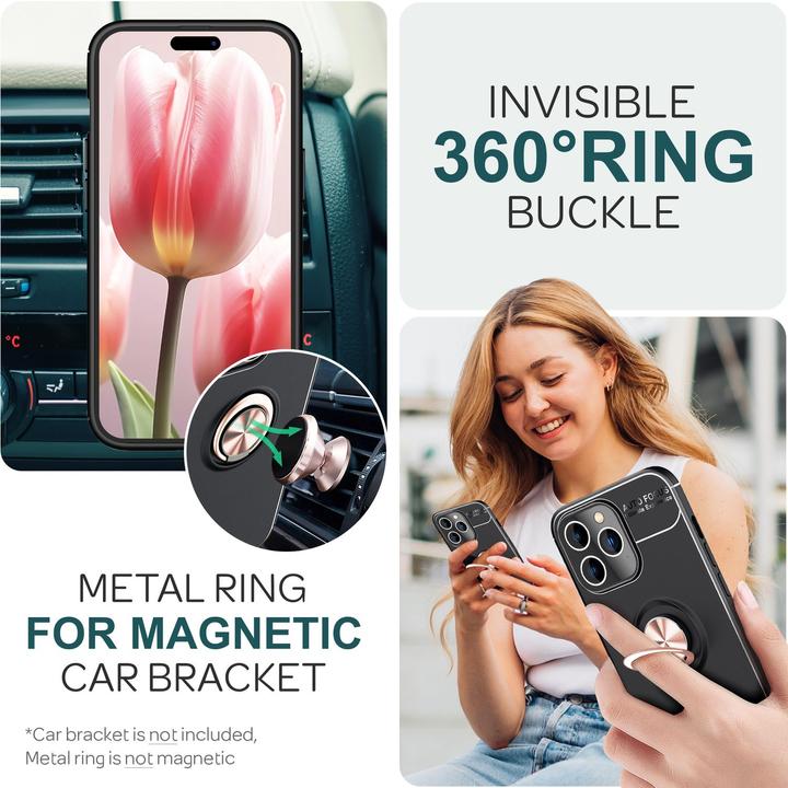Immagine prodotto Nalia Anello opaco Manicotto in silicone (Apple iPhone 15 Pro Max)