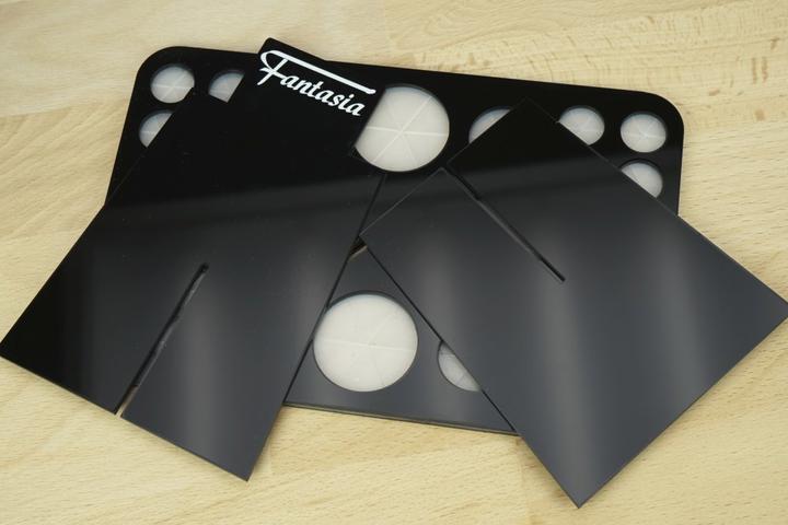 Actual product image Brush stand angular black for 26 brushes