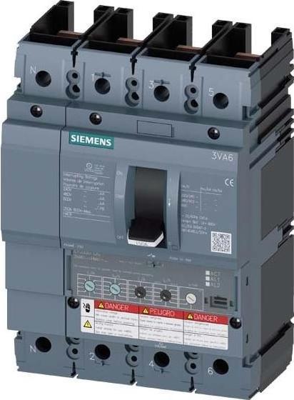 Produktbild Siemens Leistungsschalter 100A 4p 40-100A/In 3VA6110-0HM41-0AA0