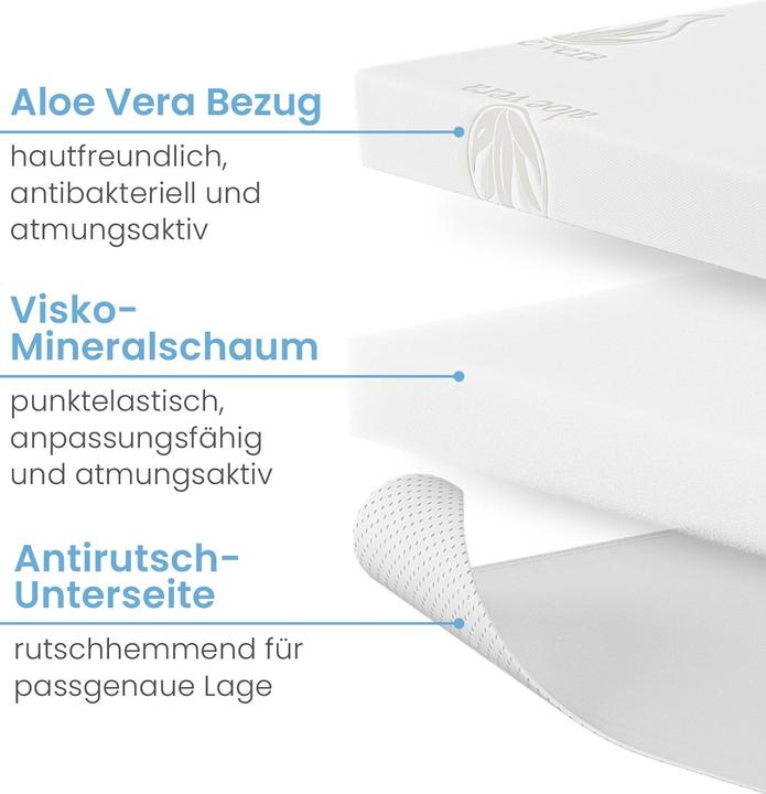 Produktbild Bestschlaf Visko-Mineralschaum Matratzenauflage, Höhe 4 cm (120 x 200 cm)