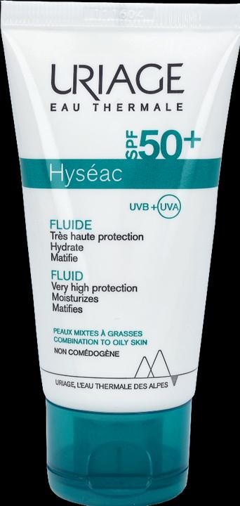 Actual product image Uriage Hyséac Fluid (Sun cream face, SPF 50, 50 ml, 77 g)