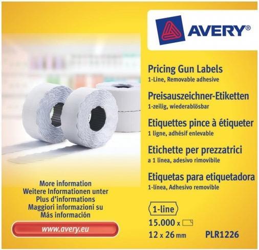 Actual product image Avery Price labels (26 x 12 mm, Non Permanent)