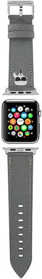 Actual product image Karl Lagerfeld Karl Heads (42 mm, 44 mm, 45 mm, Saffiano, Apple Watch Series 1, Apple Watch Series 2, Apple Watch Series 3, Apple Watch Series 4, Apple Watch Series 5, Apple Watch Series 6, Apple Watch Series 7, Apple Watch Series 8, Apple Watch Series 9, Apple Watch SE)