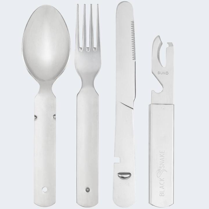 Image du produit Black Snake Ensemble d'ustensiles de cuisine avec assiette, couverts et tasse