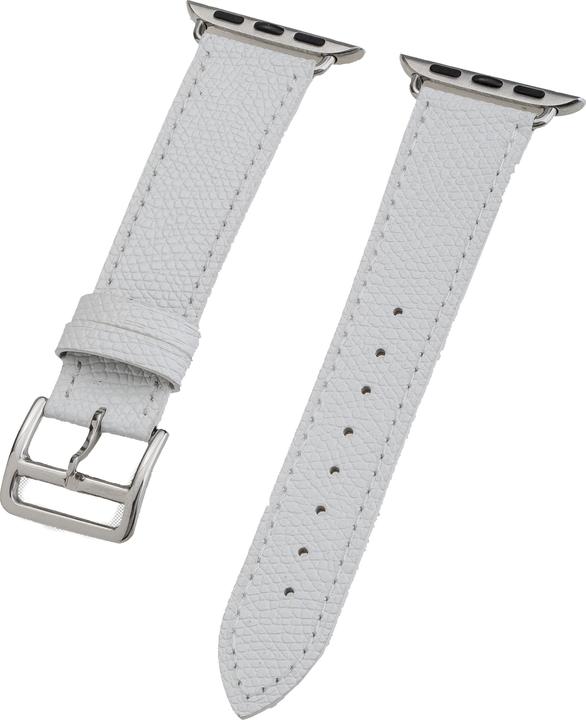 Productafbeelding Peter Jäckel WATCH BAND voor Apple Watch 41/40mm (Series 4 - 9)/ 38mm (Series 1 - 3) Leer Wit (Leer)