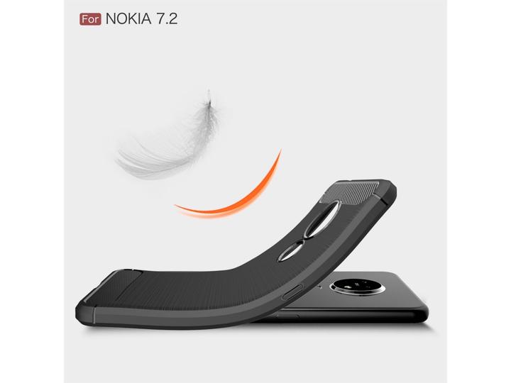 Image du produit Screenguard Étui Nokia 7.2 Carbon Brushed Soft TPU (Nokia 7.2)