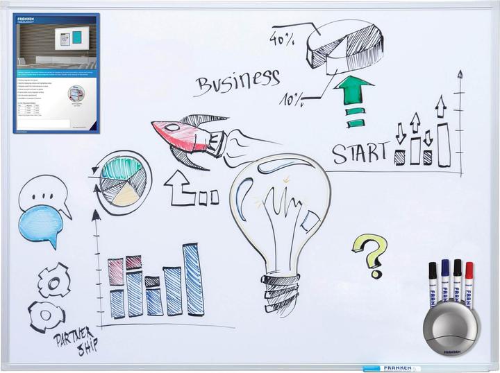Produktbild Franken Whiteboard X-tra!Line Emaille (60 x 45 cm)