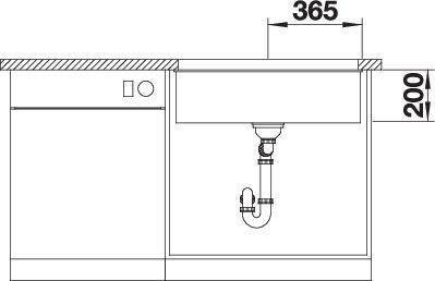 Productafbeelding Blanco Etagon 700-U (Aanrecht, 46 cm, 73 cm)