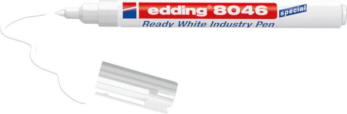Actual product image Edding Permanent marker Ready White Industry Pen E-8046 (White, 3 mm, 1 x)