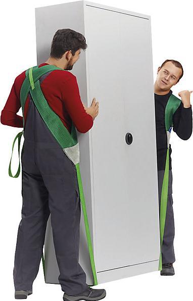 Actual product image kaiserkraft Diagonal safety lifting strap, max. load 600 kg, width 90 - 100 mm.