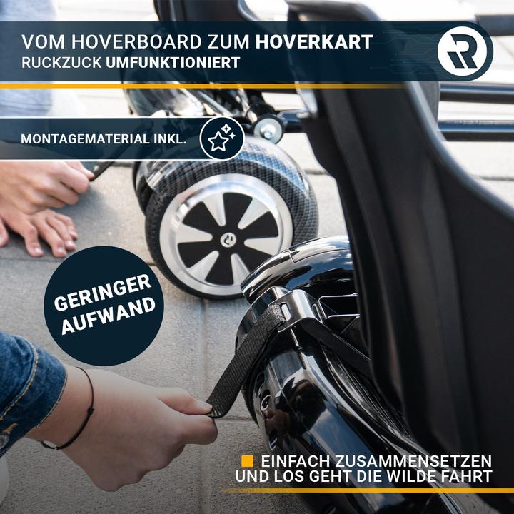 Produktbild Robway Universal Hoverseat Hover Board Sitz E-Balance Speedkart Hoverkart (Schwarz)