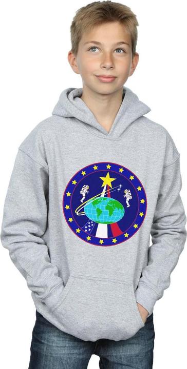 Actual product image Nasa Boys Classic Globe Astronauts Hoodie (116)