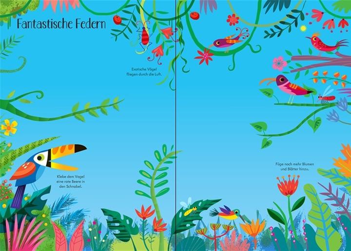 Image du produit Mein Immer-wieder-Stickerbuch: Dschungel (Allemand, Kirsteen Robson, 2020)