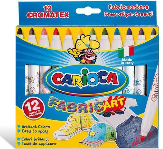 Actual product image Carioca Textile marker Fabric (Multicoloured, 3 mm, 12 x)