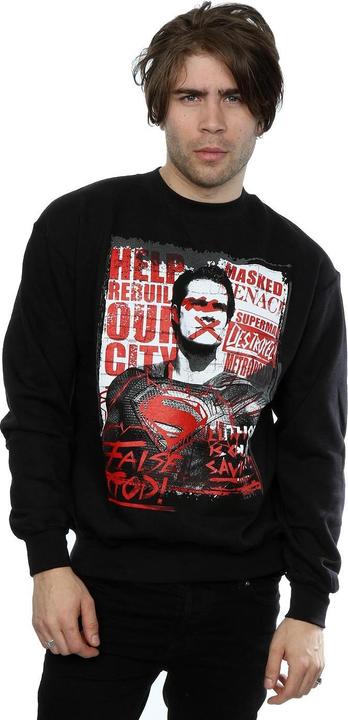Actual product image Mens Batman v Superman False God Sweatshirt (M)