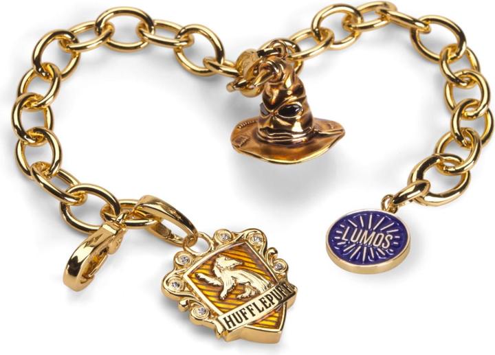 Noble Collection Harry Potter - Braccialetto Talismano Lumos Tassorosso