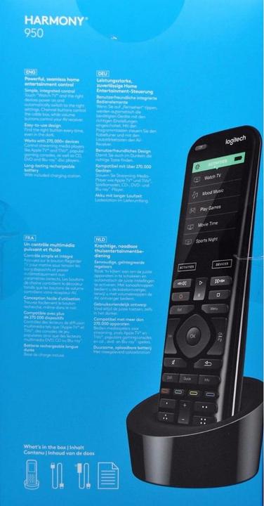 Produktbild Logitech Harmony 950 (Universal Fernbedienung, Infrarot)