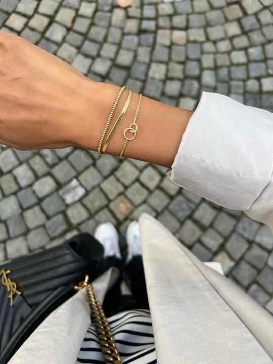 Image du produit Tara Style Everyday Classics Bracelet-jonc - Ensemble de bijoux de bras (waterproof) (100% résistant à l'eau, Acier inoxydable 18k plaqué or)