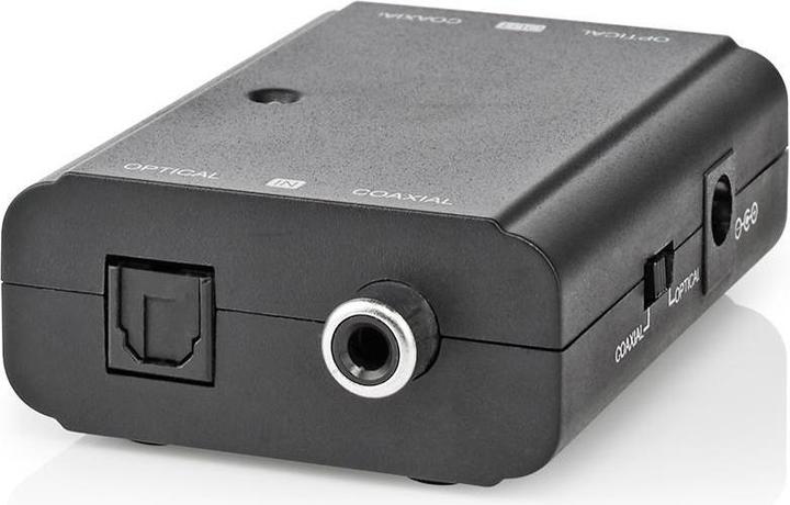 Actual product image Nedis Digital Audio Converter 2-way connections - Input: 1x S / PDIF (RCA) jack / 1x TosLink jack (0.05 m, Optical)