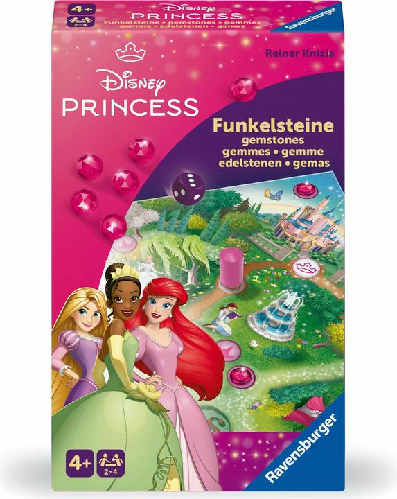 Image du produit Ravensburger 24708 - Disney Princess Funkelsteine - Jeu de course et de collection pour 2 à 4 enfants à partir (Espagnol, Allemand, Anglais, Français, Italien, Néerlandais)
