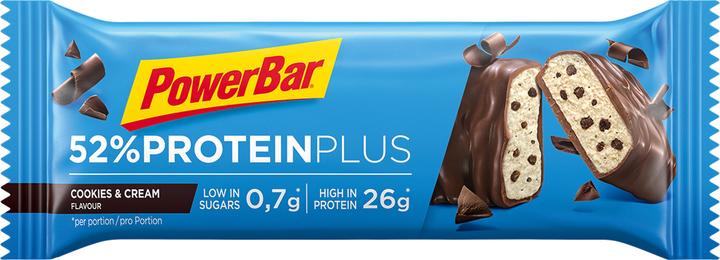Produktbild Powerbar ProteinPlus 52% Bar (Cookies & Cream, 20 Stk., 1100 g)