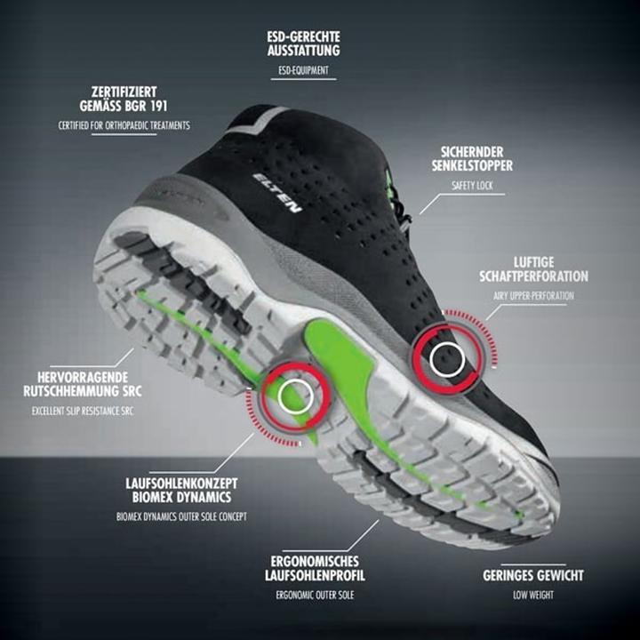 Actual product image Elten Safety sandal Impulse S1P (S1P, 44)