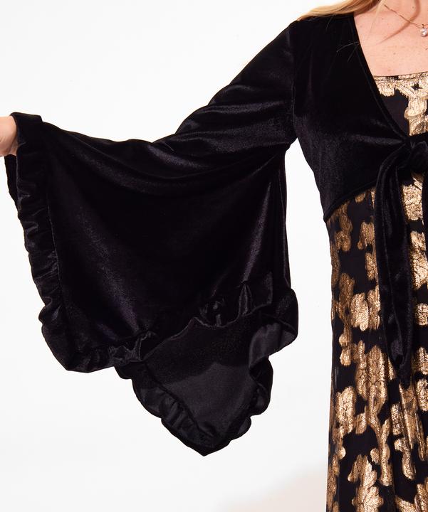 Immagine prodotto Joe Browns Maxi abito in velluto con maniche a kimono e applicazioni (36)