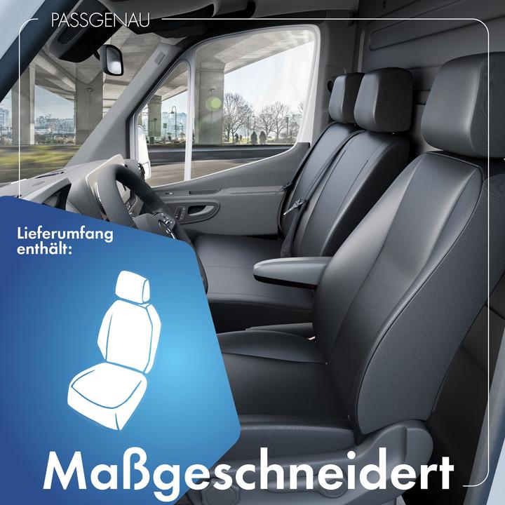 Actual product image Walser Seat covers for VW T5 single seat front in imitation leather BJ 09/2009 today
