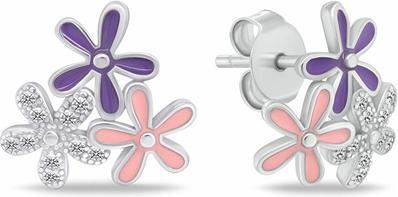 Produktbild Brilio Silver - Silver earrings with zircons EA1049W
