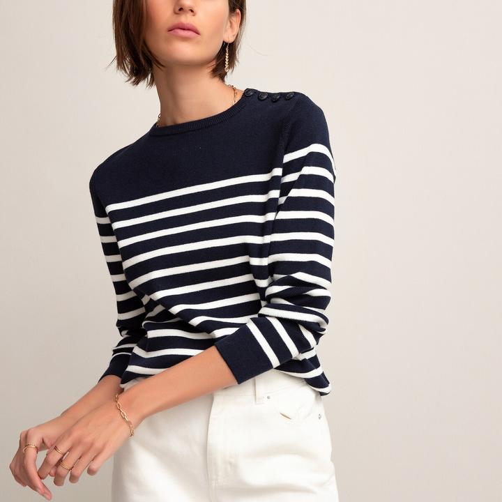 Actual product image La Redoute Collections Organic cotton sailor jumper (M)