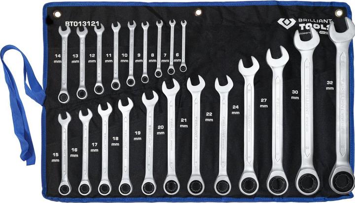 Produktbild KS Tools Ratschenringschlüssel-Satz (32 mm, 18 mm, 11 mm, 12 mm, 20 mm, 19 mm, 27 mm, 15 mm, 13 mm, 25 mm, 6 mm, 21 mm, 7 mm, 14 mm, 29 mm, 8 mm, 10  mm, 30 mm, 23 mm, 26 mm, 22 mm, 17 mm, 28 mm, 9 mm, 16 mm, 24 mm, 31 mm)