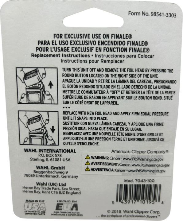 Image du produit Wahl Feuille d'or pour le rasage (1 x)