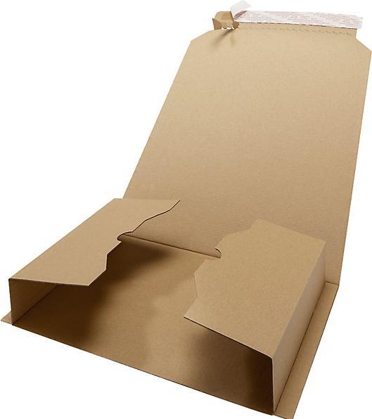 Actual product image eurokraft basic Book packaging, brown, pack of 5, LxW 302 x 215 mm, 10+ packs. (5 x)
