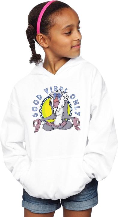Actual product image Disney Girls The Lion King Rafiki Good Vibes Only Hoodie (128)