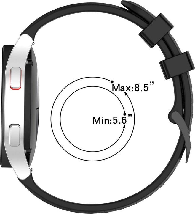 Produktbild König Design Sport Ersatz Armband für Garmin Venu SQ 20mm Silikon Band Loop Uhrenarmband Neu (Silikon)