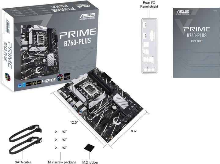 Productafbeelding ASUS Prime B760-PLUS (LGA 1700, Intel B760, ATX)
