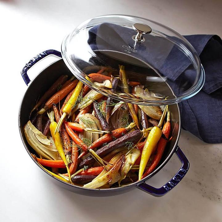 Produktbild Staub Wok mit Glasdeckel (37 cm, Wok Pfanne, Gusseisen)