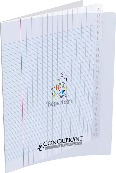 Actual product image Conquerant Répertoire 170 x 220 mm, seyès,96 pages papier 90 g, agrafé, couverture polypro transparent incolore (170 x 220 mm, Checked, Soft cover)