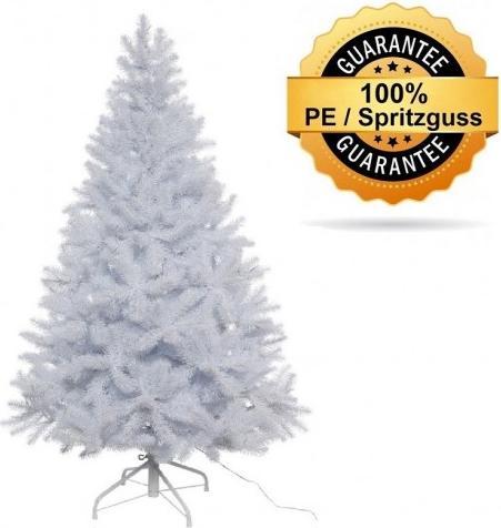 Produktbild Greendeco Künstlicher Tannenbaum, weiss, beschneit, Spritzguss, ca. 120cm (120 cm)