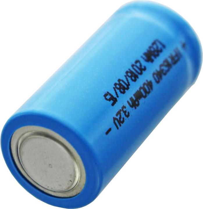 Actual product image EIZfan Battery IFR 16340 - Button Top unprotected (400 mAh)