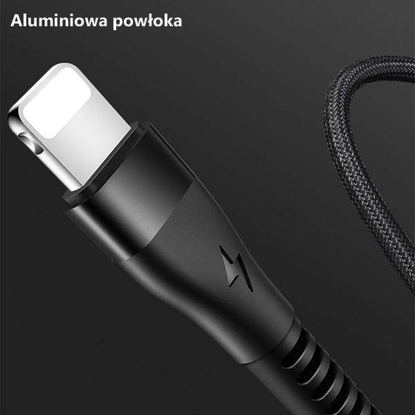 Produktbild Usams USB-A to Lightning 1.2m Blue Cable (63781-uniw) (1.20 m, USB 3.0)